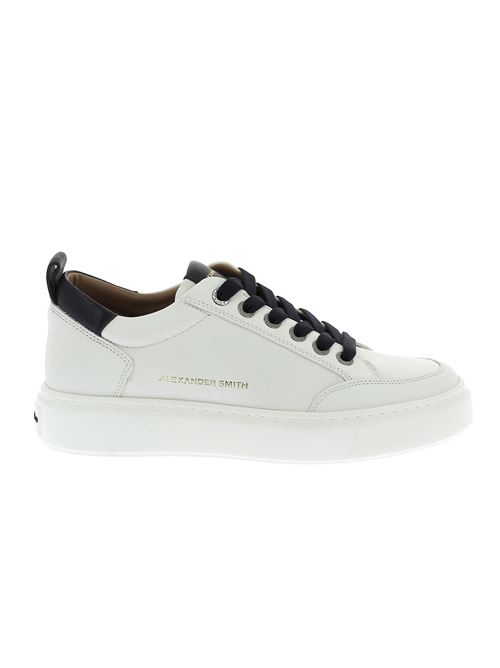 Bond Man sneakers da uomo in pelle bianca ALEXANDER SMITH | ASBBBDM3297WBLX